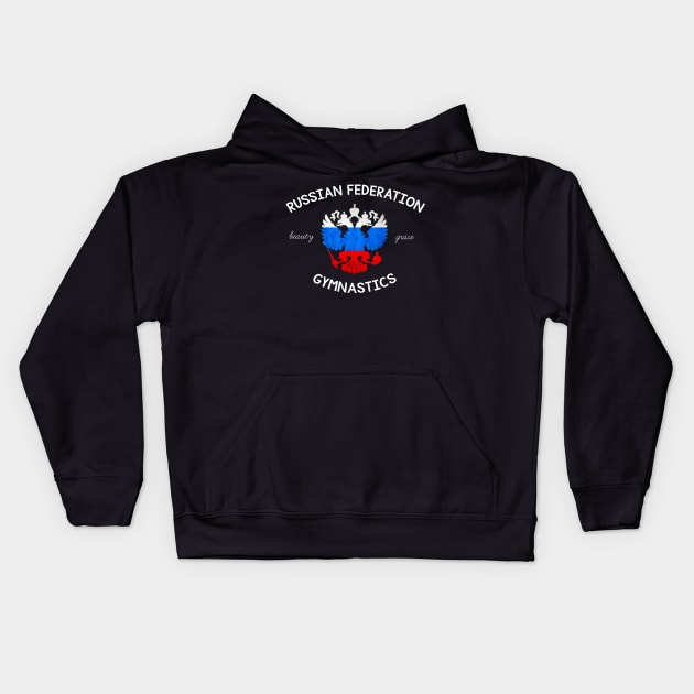 Russian Gymnastics -  Beauty and Grace Kids Hoodie by jordynslefteyebrow